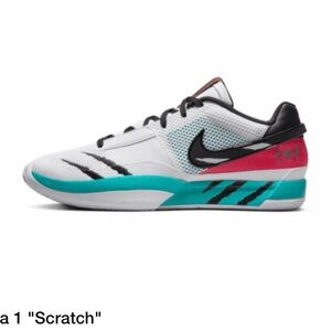 Nike White and Turquoise Athletic Shoes
